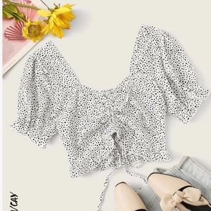 Shein Spotted Crop Top